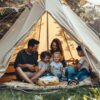 Familie in tipi tent, Foto Edwin - Eigen beheer