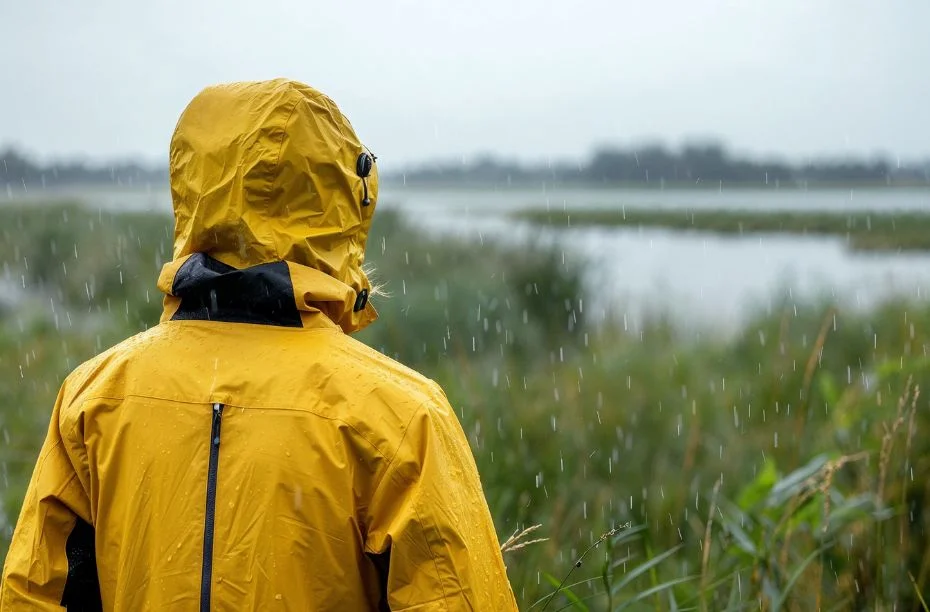 Regenjas Edwin - In de polder - Foto Edwin - Eigen beheer
